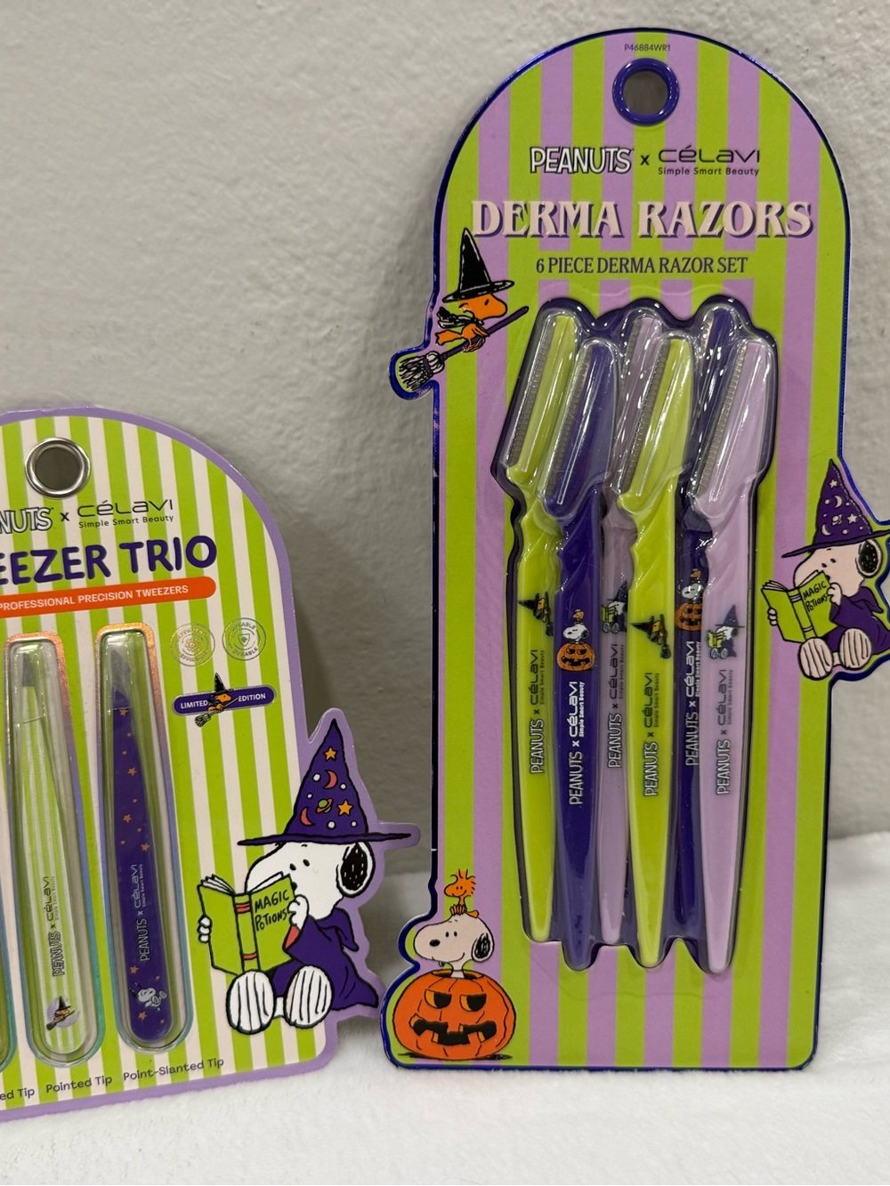 Peanuts Halloween Derma Razors - Purple & Lime